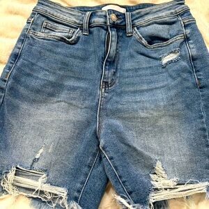 Vervet Denim Shorts Distressed Size M